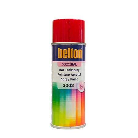Belton Lackspray Ral 3002 Karminröd
