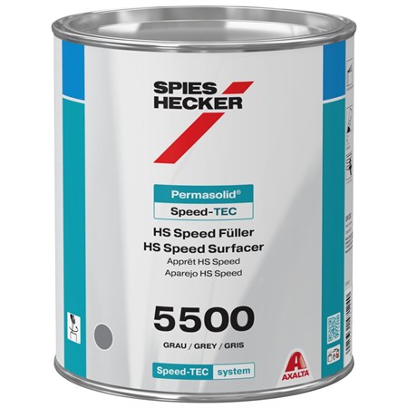 Sh 5500 Permasolid Hs Speed Surfacer Grå 3,5L